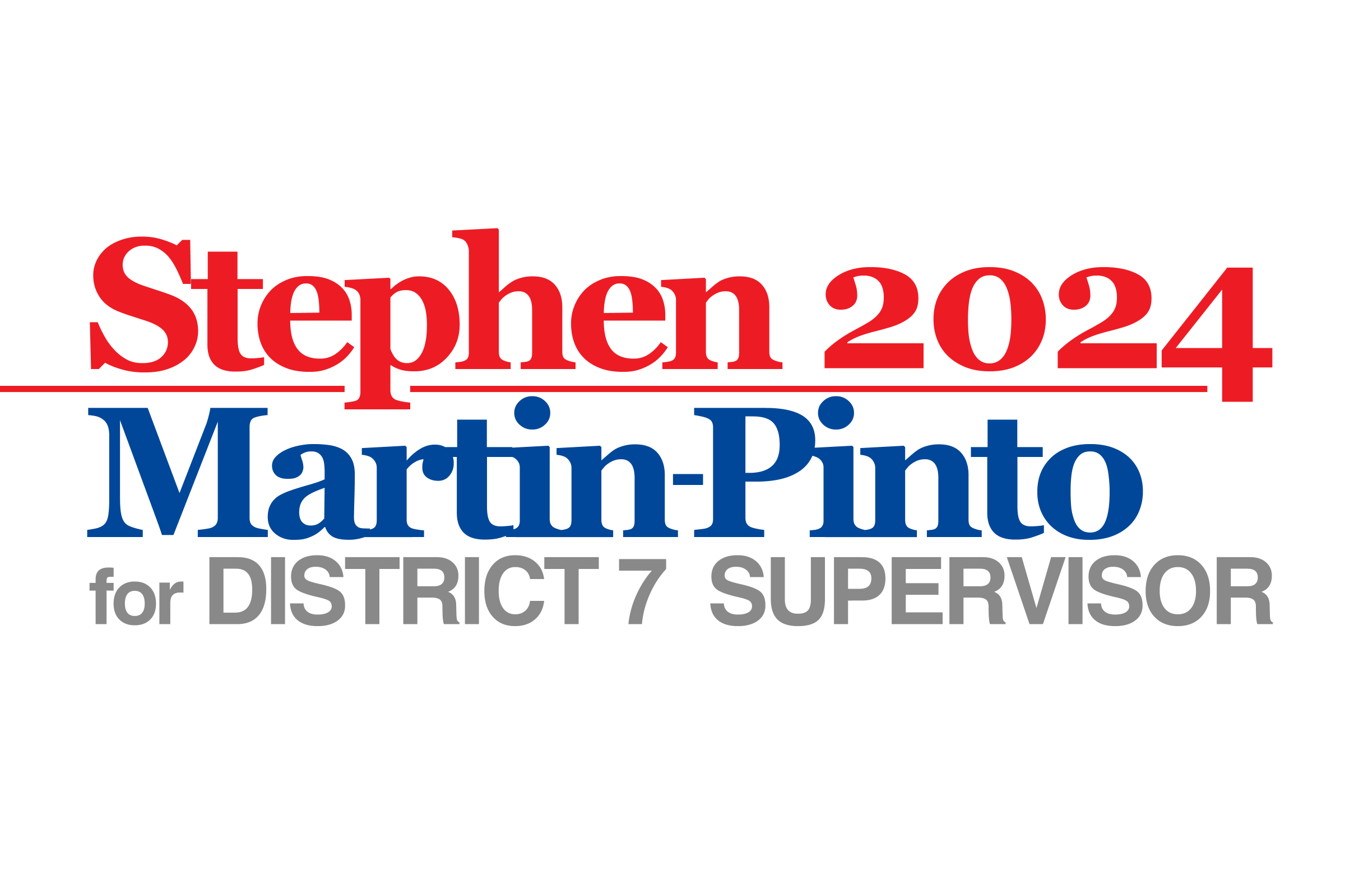 Stephen Martin-Pinto for Supervisor 2024